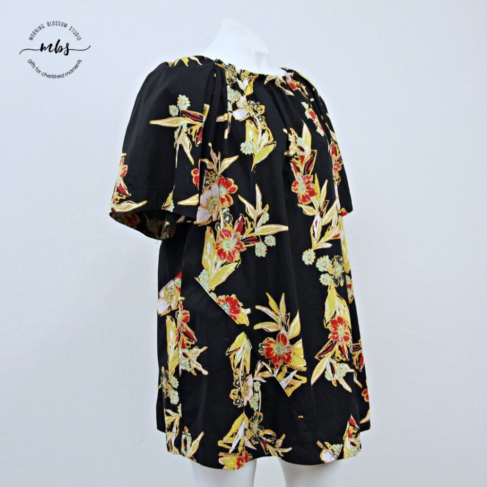 Free People Jodie Floral Printed Tunic Oversized Mini Dress Multicolors Women XS - Picture 6 of 13